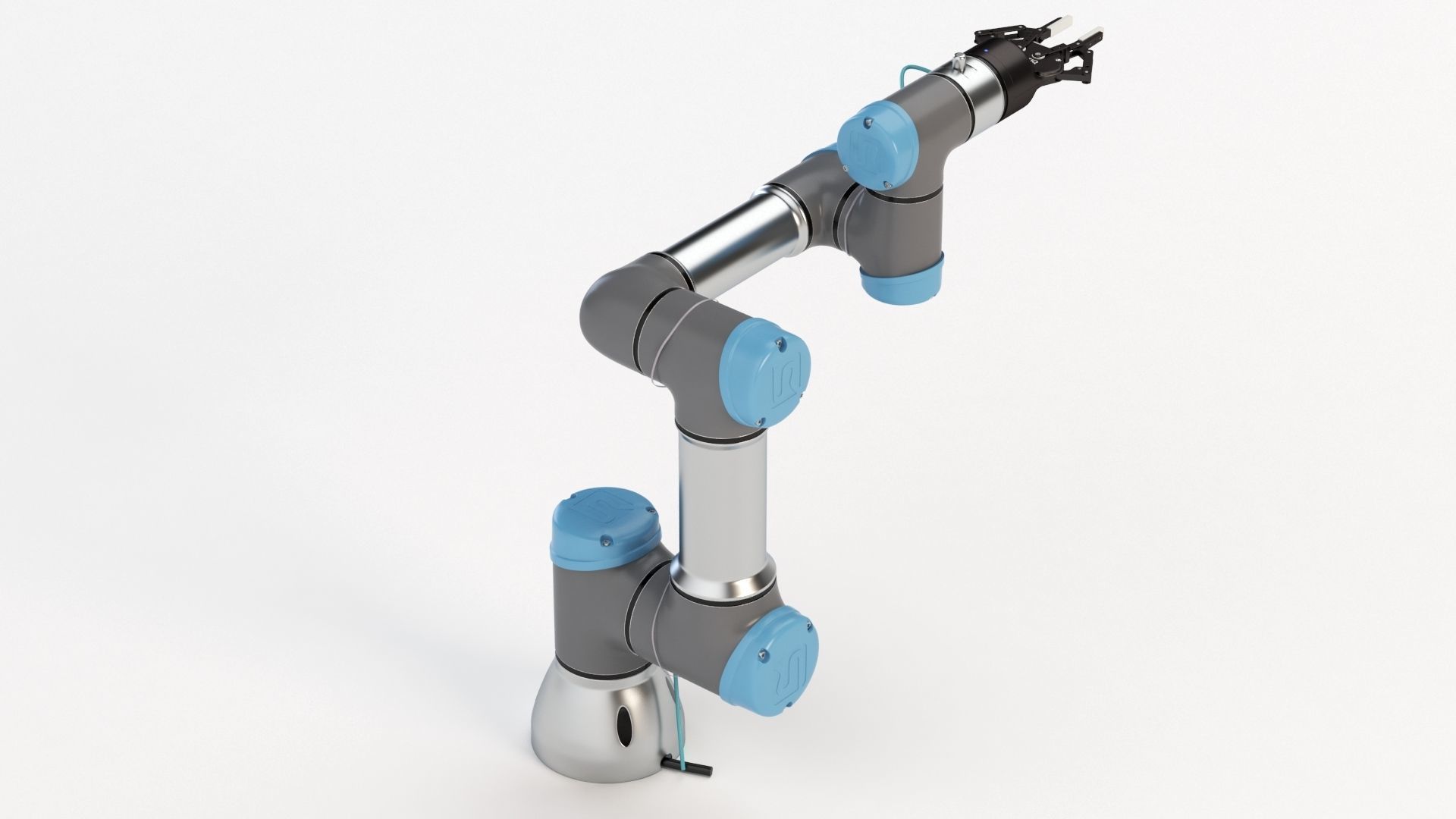 Universal Robots collaborative UR3 With Robotiq Two Finger 3D model_19
