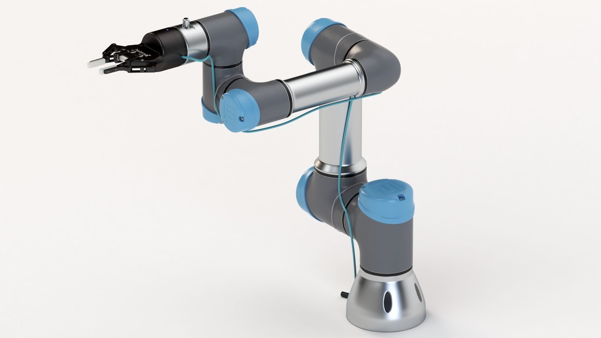 Universal Robots collaborative UR3 With Robotiq Two Finger 3D model_11
