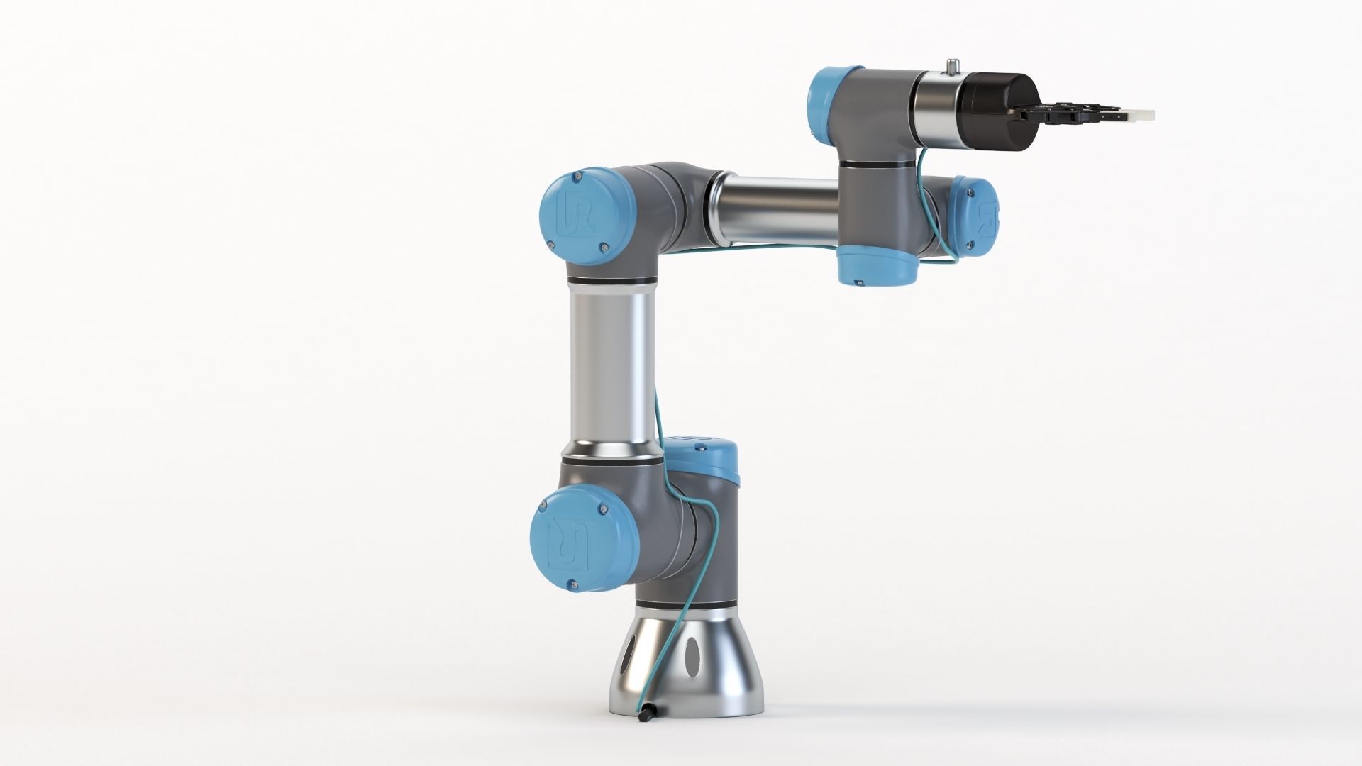 Universal Robots collaborative UR3 With Robotiq Two Finger 3D model_29
