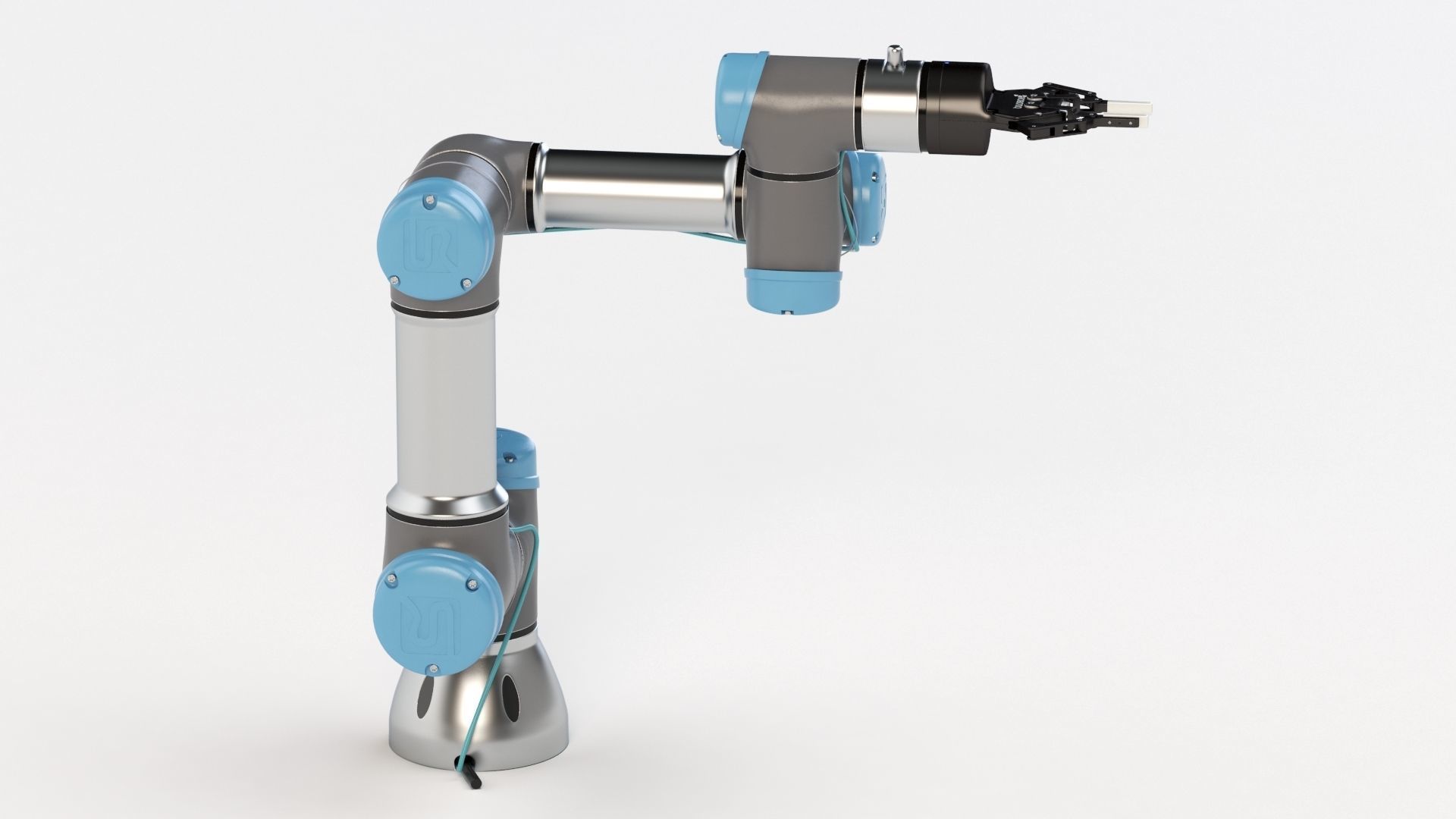 Universal Robots collaborative UR3 With Robotiq Two Finger 3D model_20