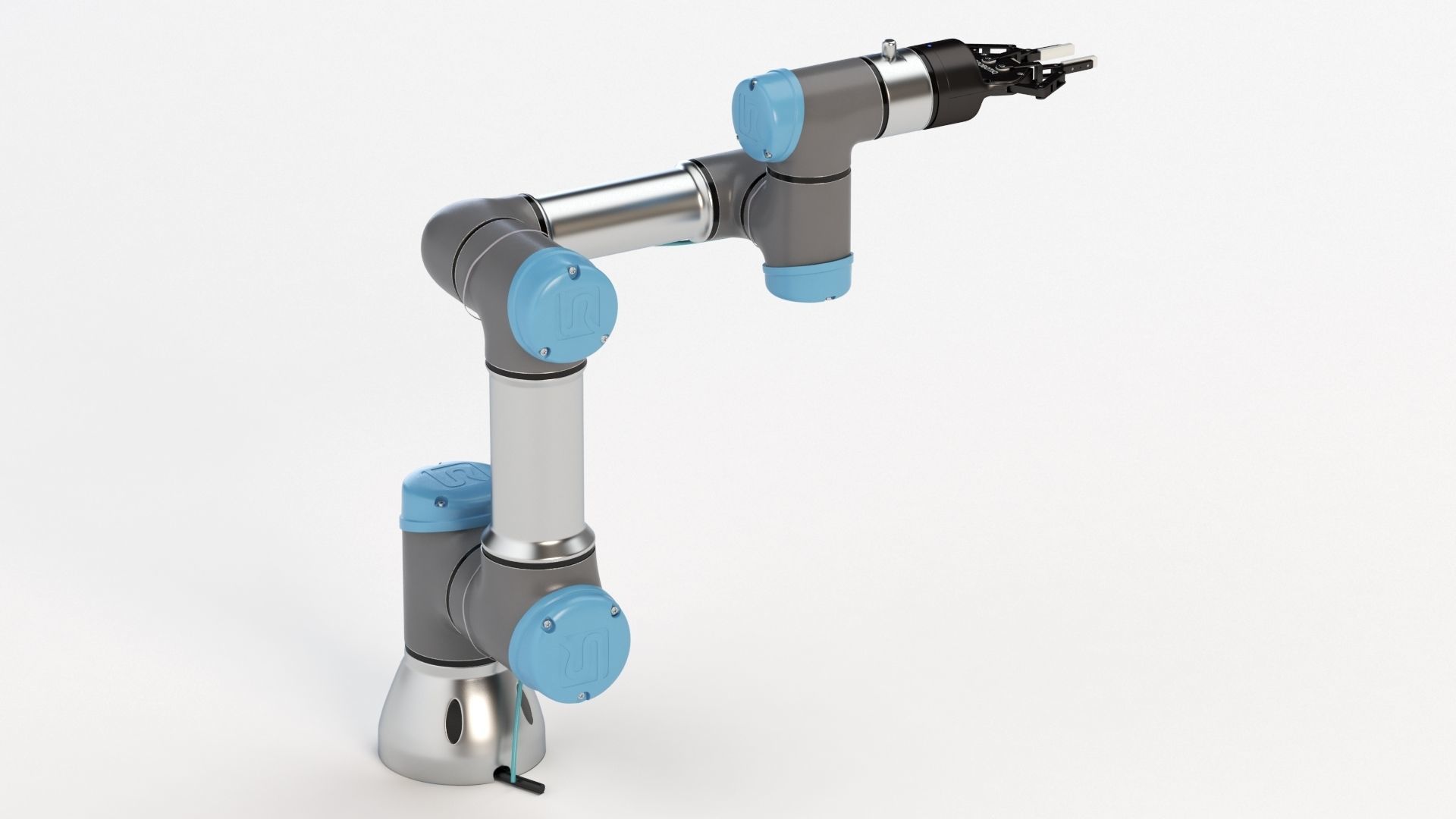 Universal Robots collaborative UR3 With Robotiq Two Finger 3D model_21