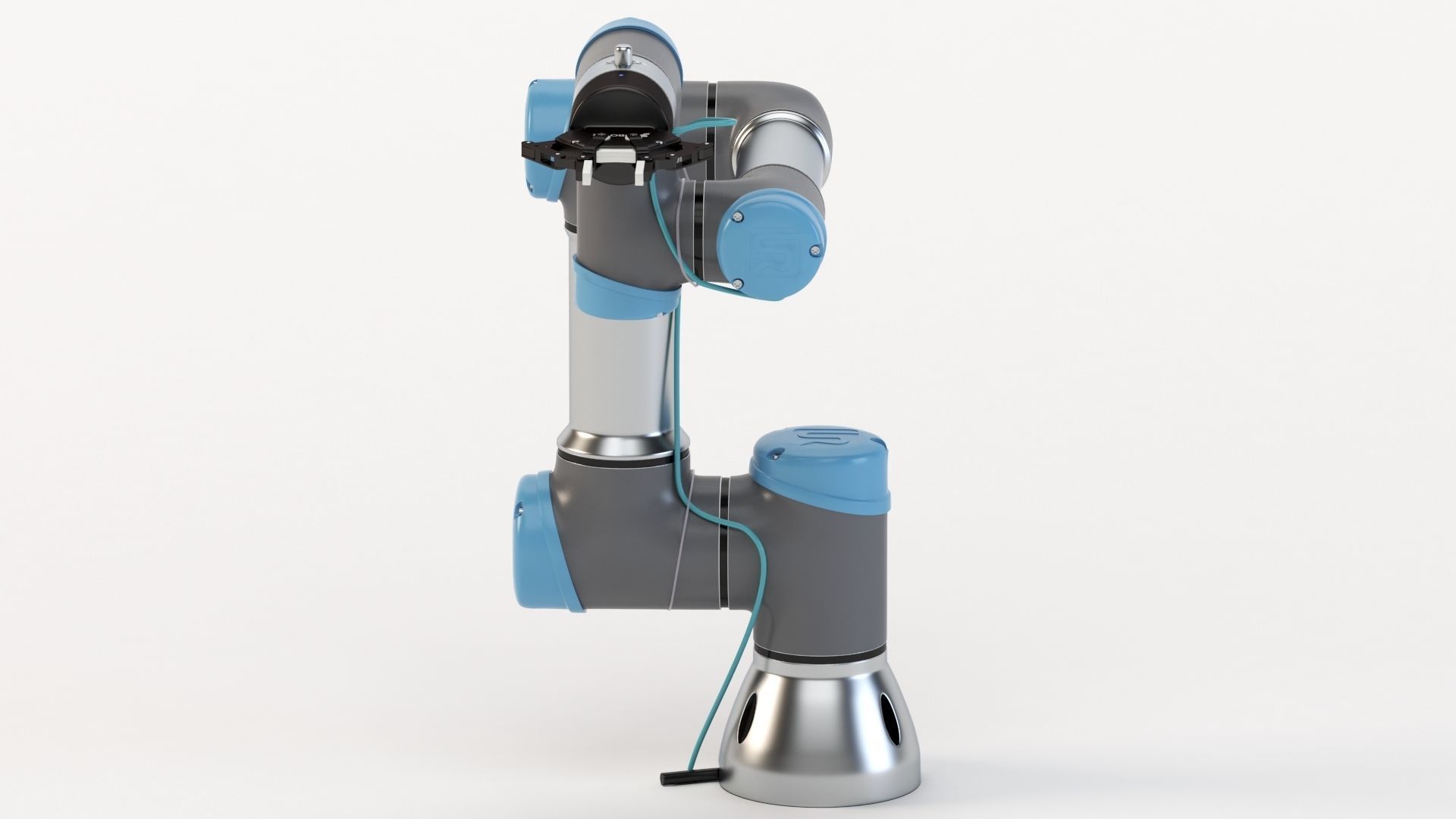 Universal Robots collaborative UR3 With Robotiq Two Finger 3D model_14