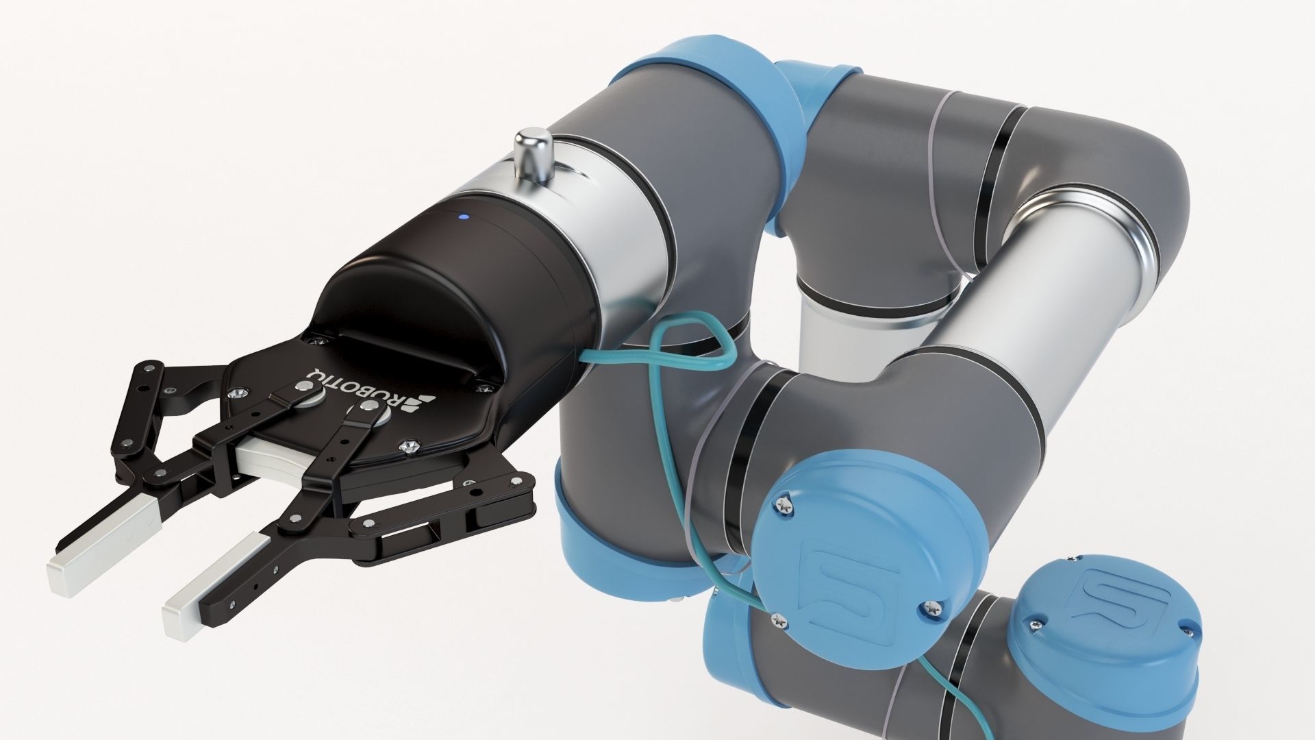 Universal Robots collaborative UR3 With Robotiq Two Finger 3D model_13