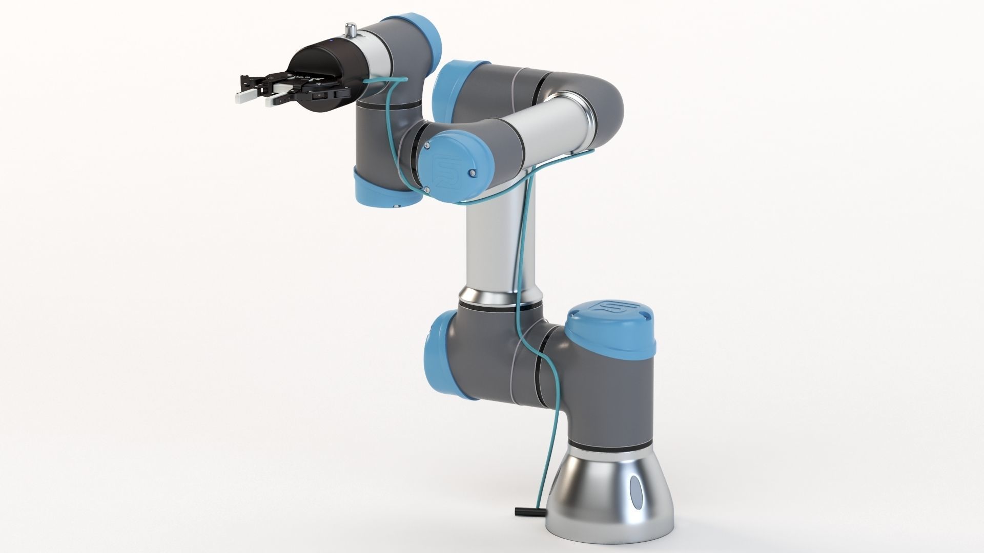 Universal Robots collaborative UR3 With Robotiq Two Finger 3D model_16