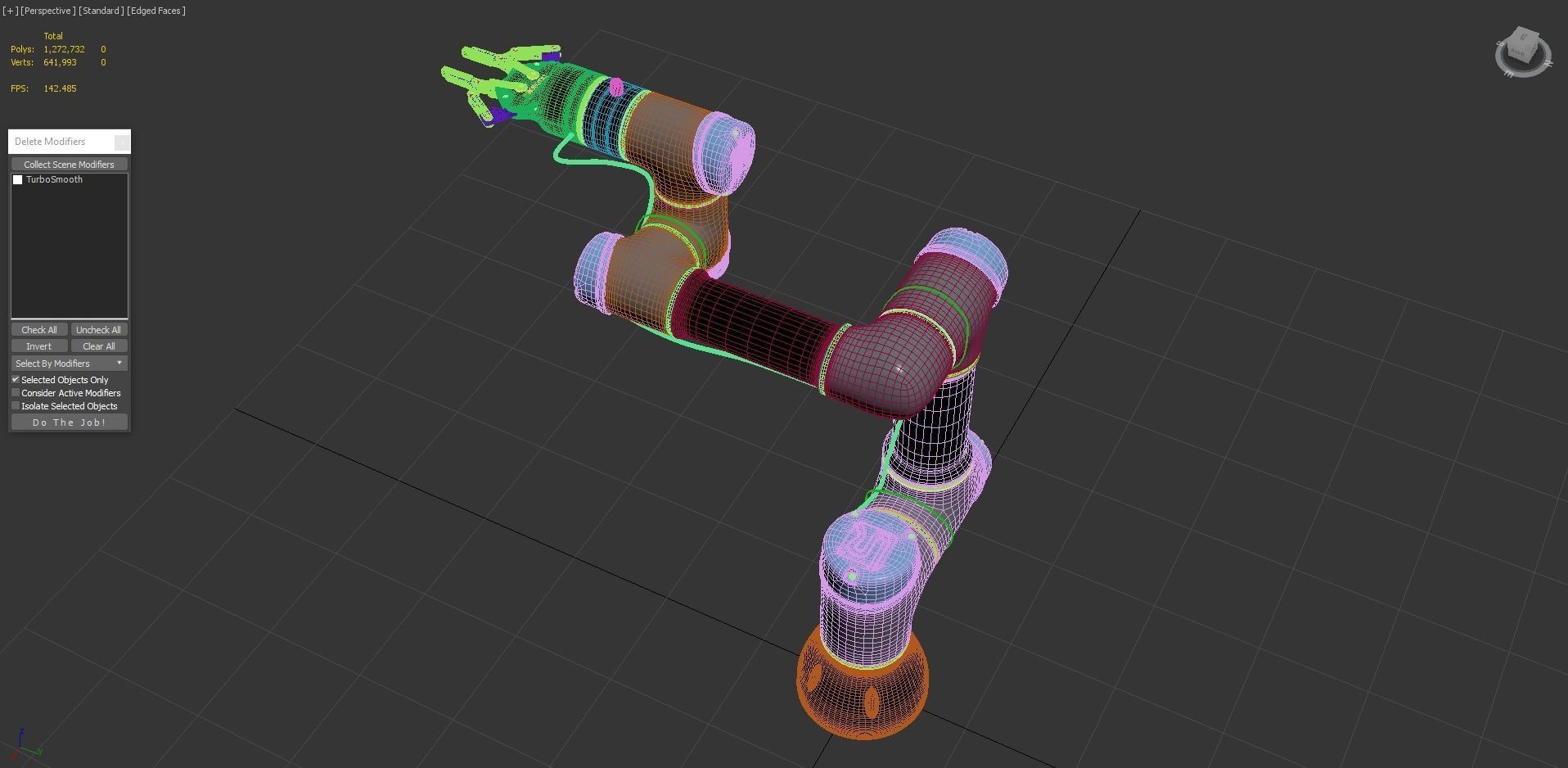 Universal Robots collaborative UR3 With Robotiq Two Finger 3D model_8
