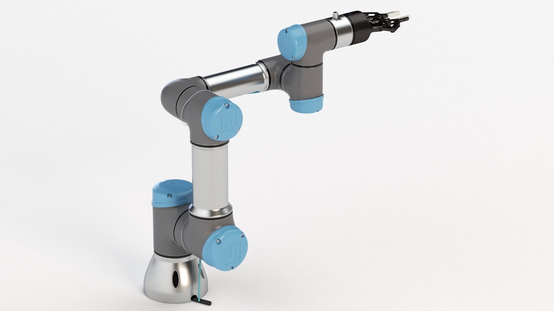 Universal Robots collaborative UR3 With Robotiq Two Finger 3D model_15
