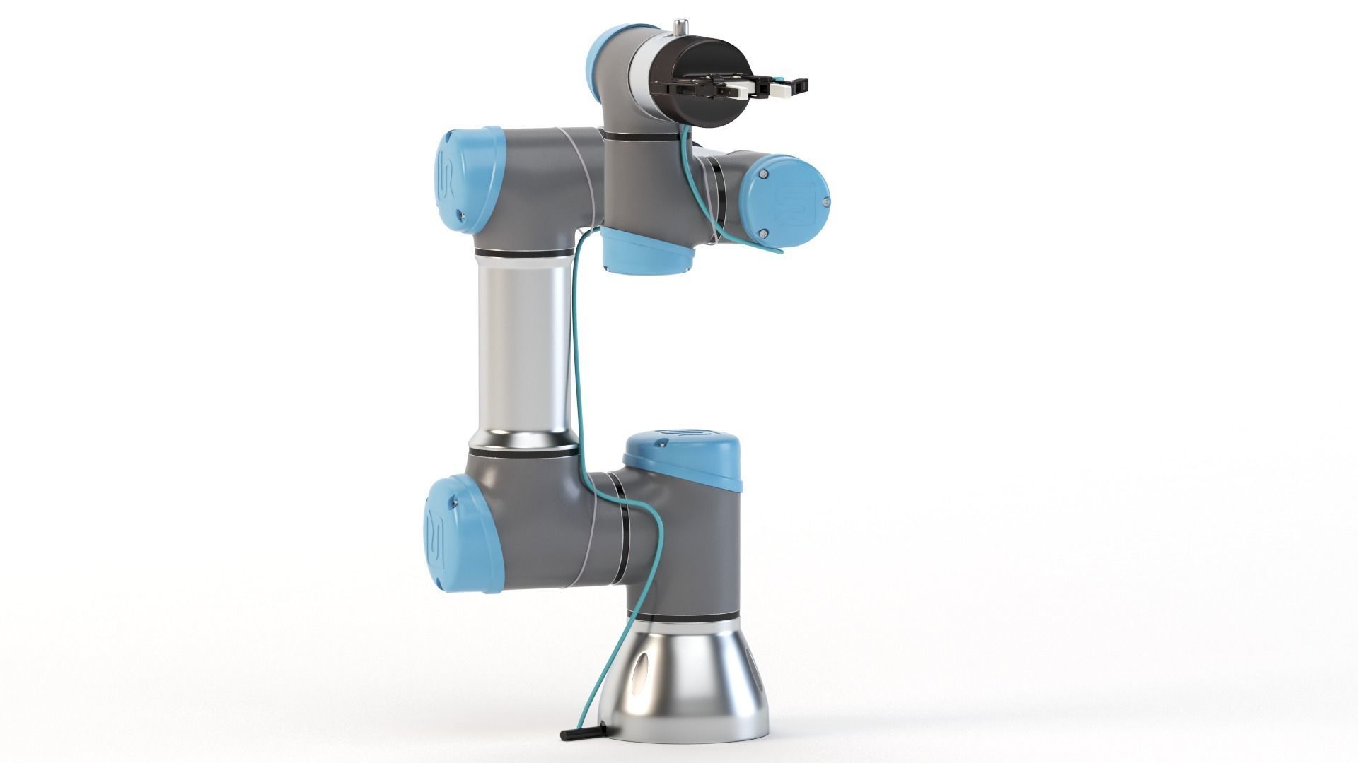 Universal Robots collaborative UR3 With Robotiq Two Finger 3D model_5