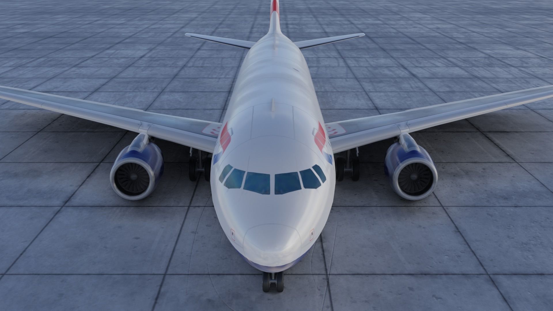 PACK Airbus A320-200 multi Livery Low-poly 3D model_4