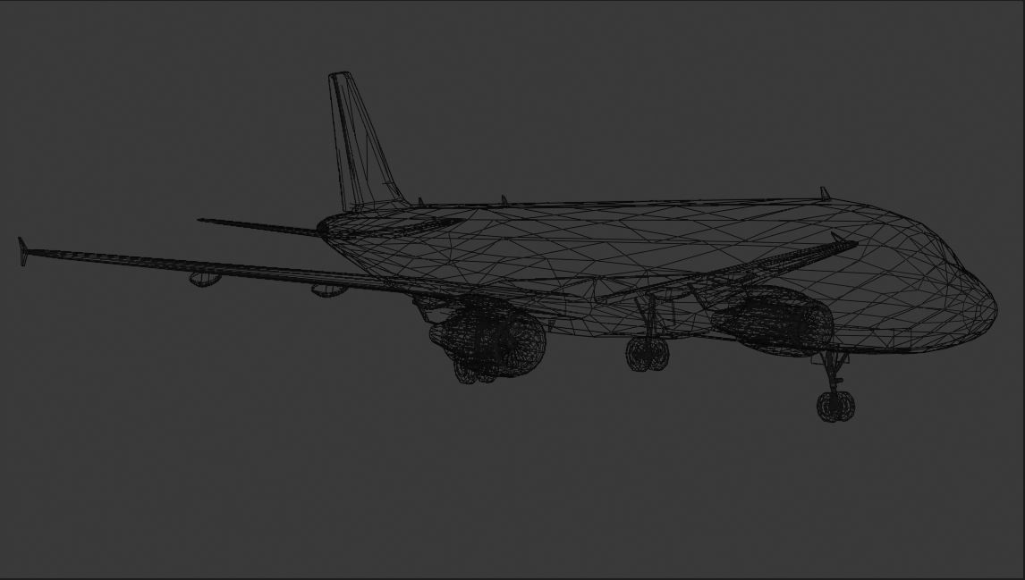 PACK Airbus A320-200 multi Livery Low-poly 3D model_11