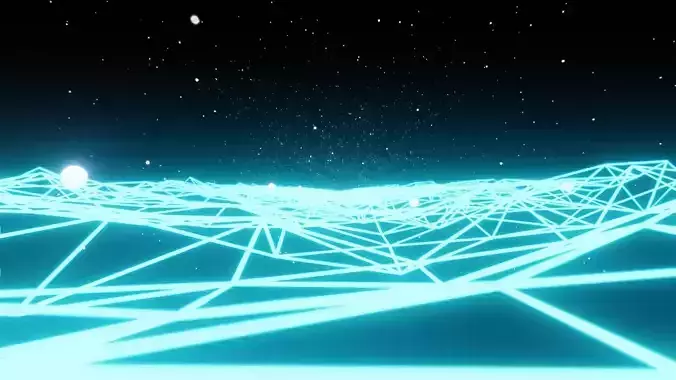 Sci-Fi Space Looping Animation Low-poly 3D model