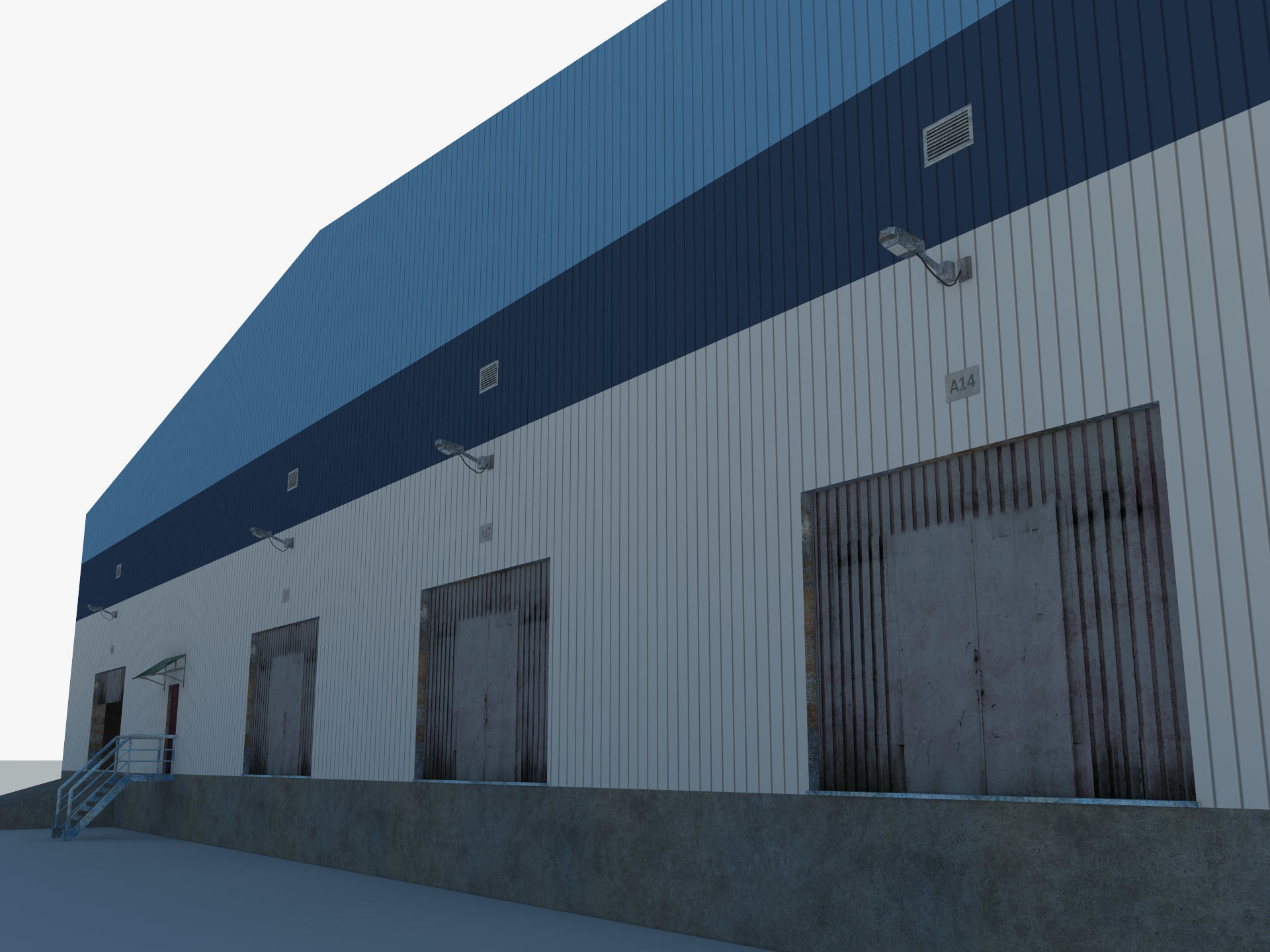 Warehouse Logistic Building 2 3D model_10