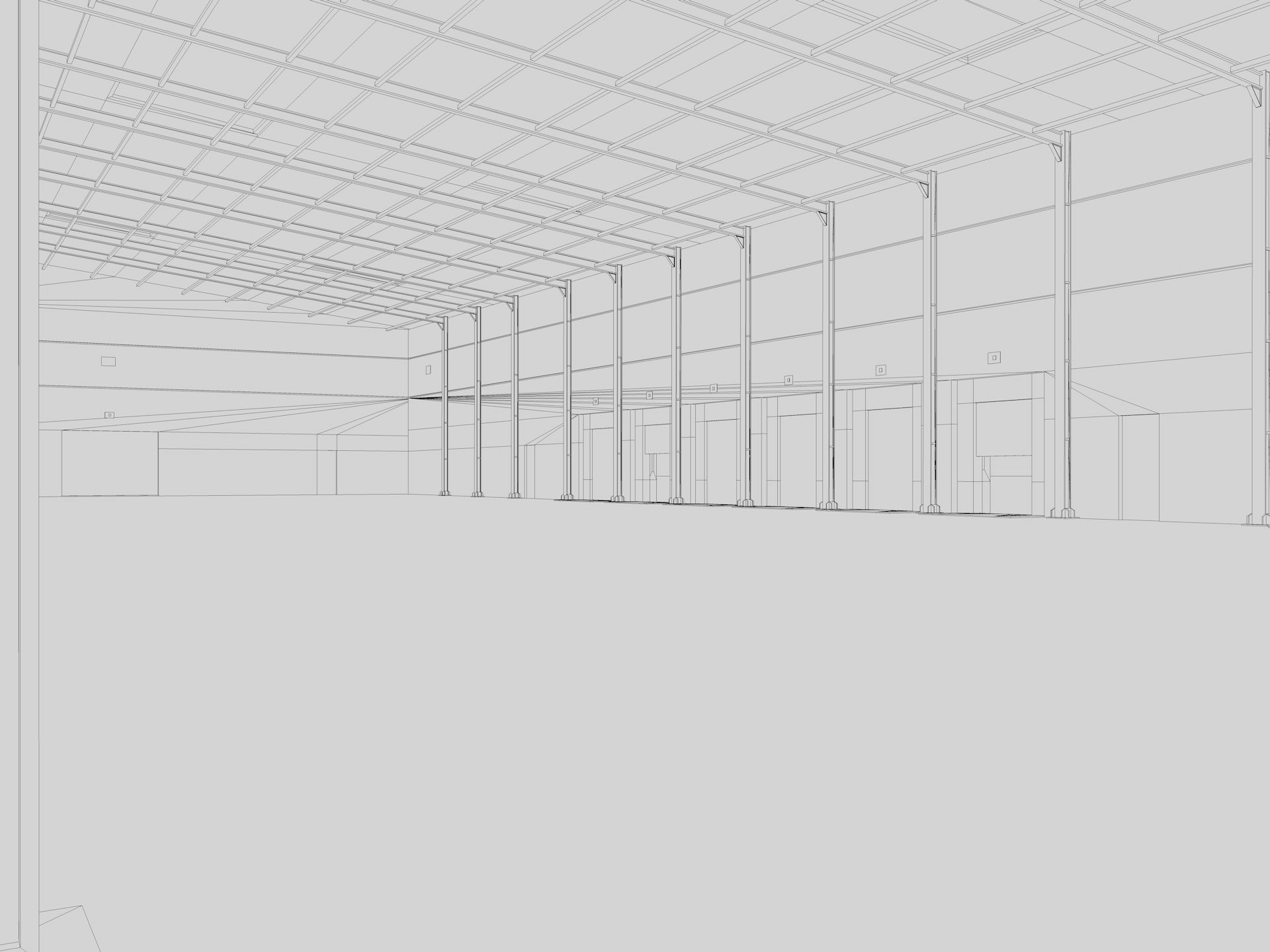 Warehouse Logistic Building 2 3D model_17