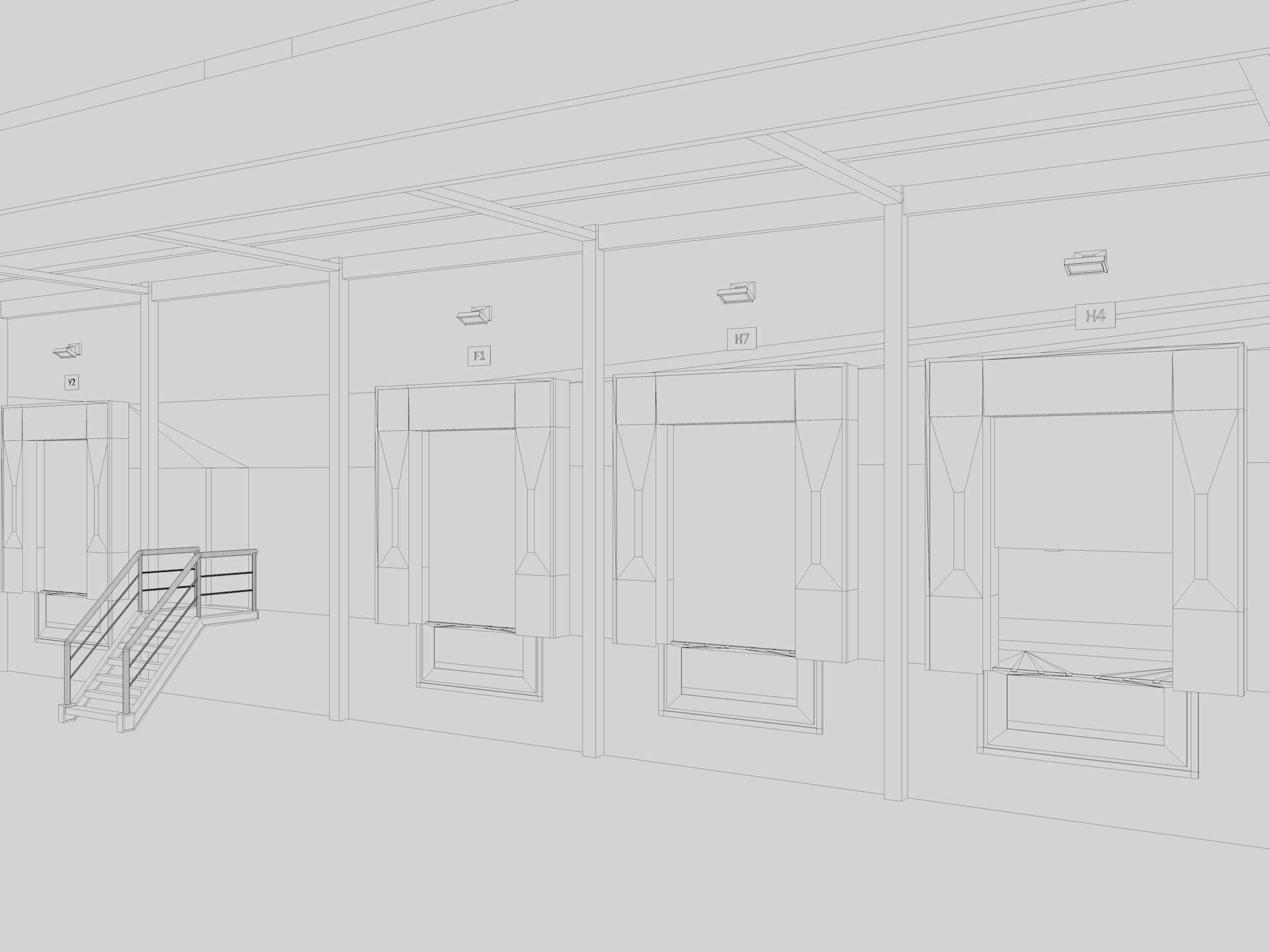 Warehouse Logistic Building 2 3D model_19