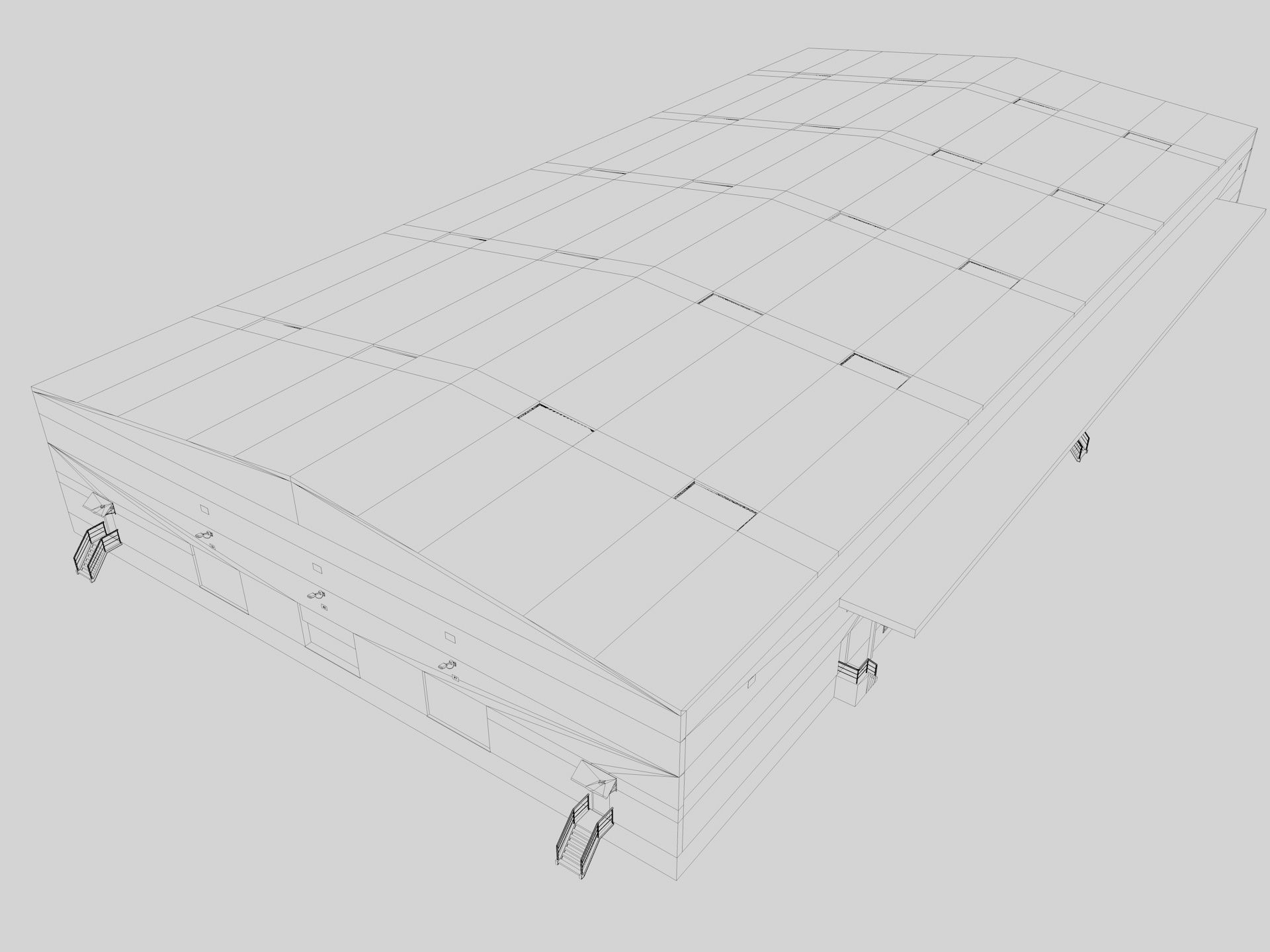 Warehouse Logistic Building 2 3D model_14