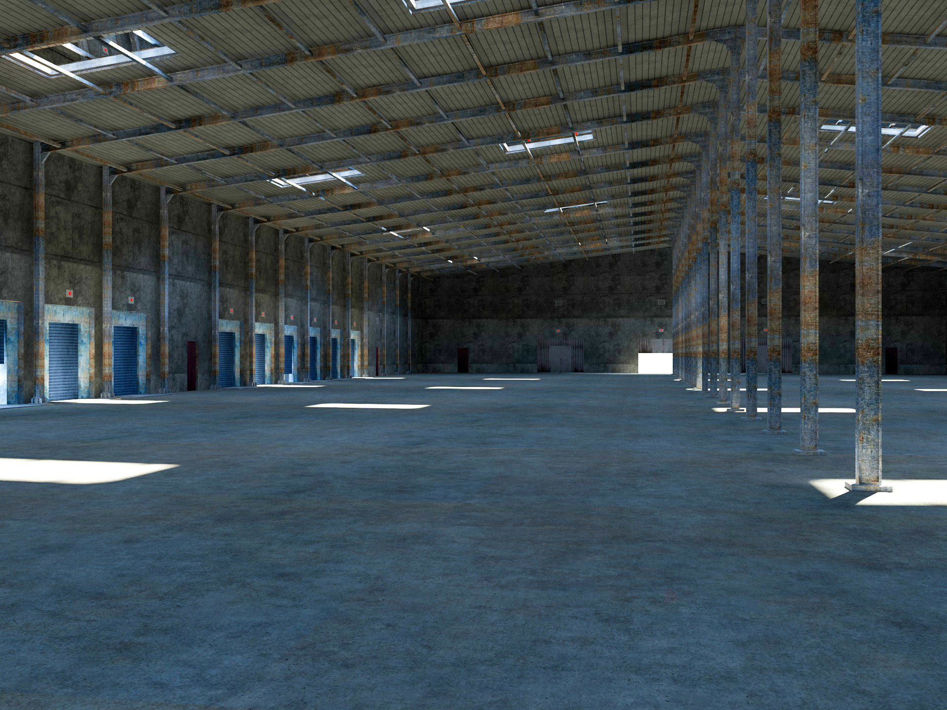 Warehouse Logistic Building 2 3D model_6
