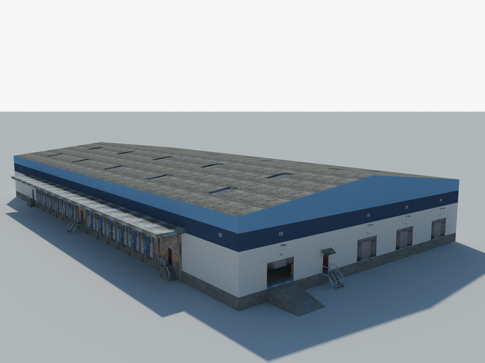Warehouse Logistic Building 2 3D model_5