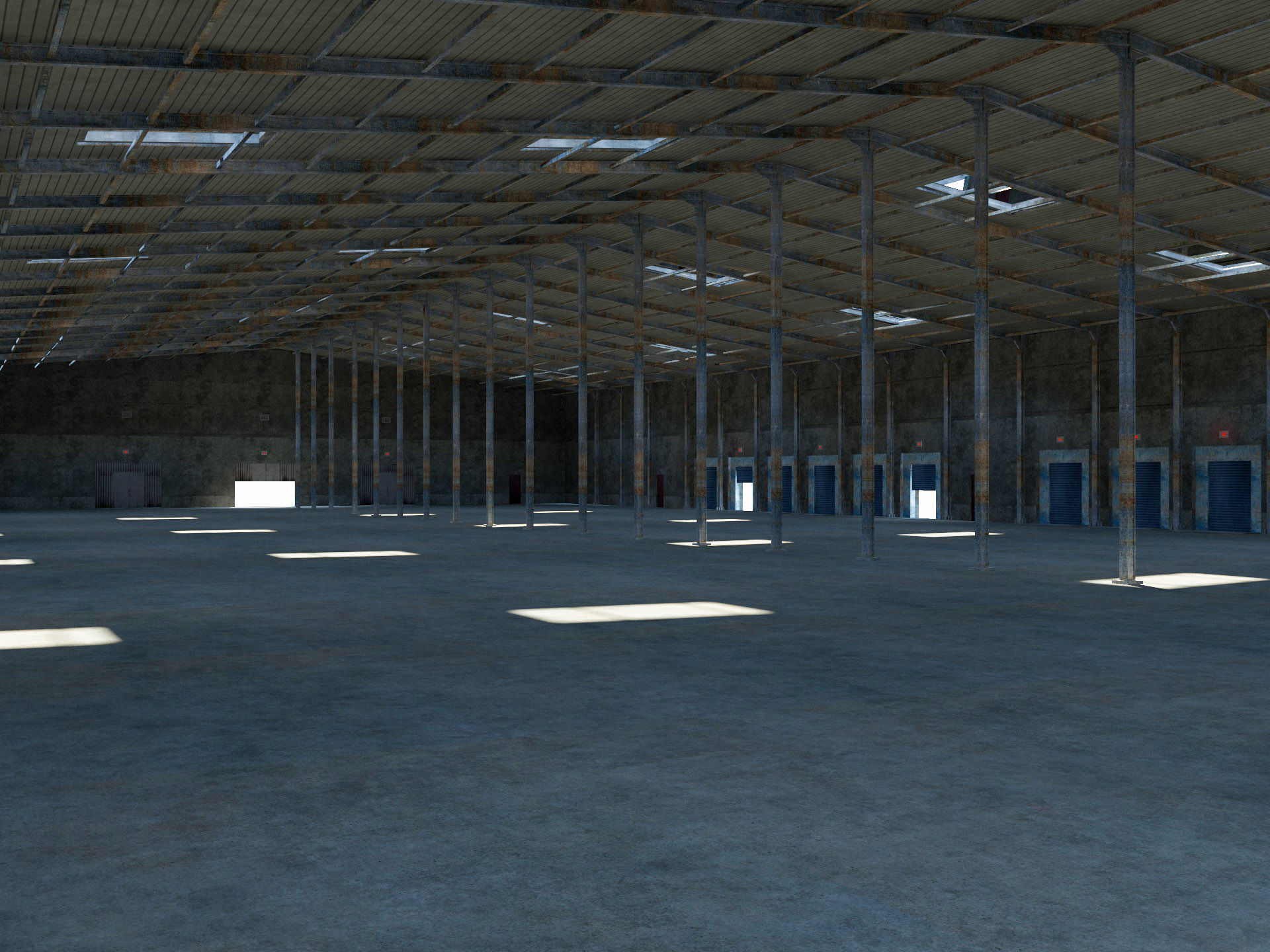 Warehouse Logistic Building 2 3D model_1