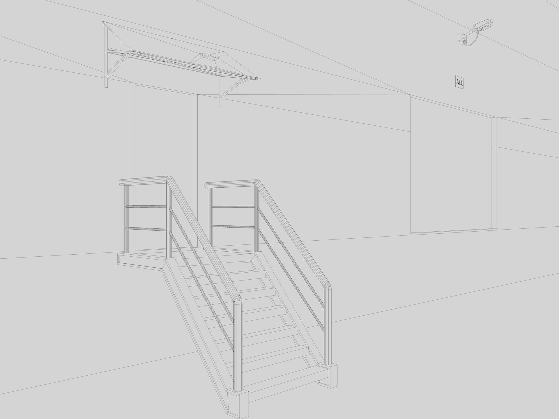 Warehouse Logistic Building 2 3D model_24