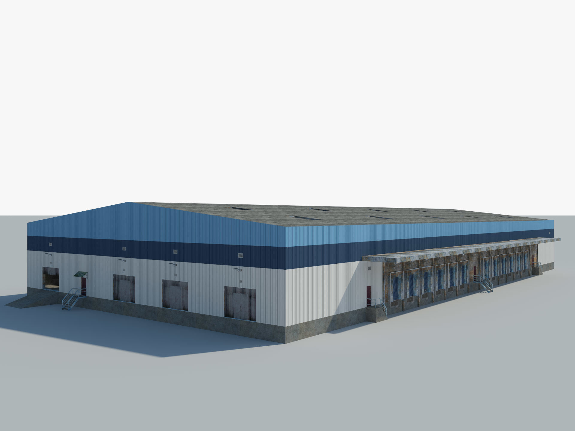 Warehouse Logistic Building 2 3D model_3