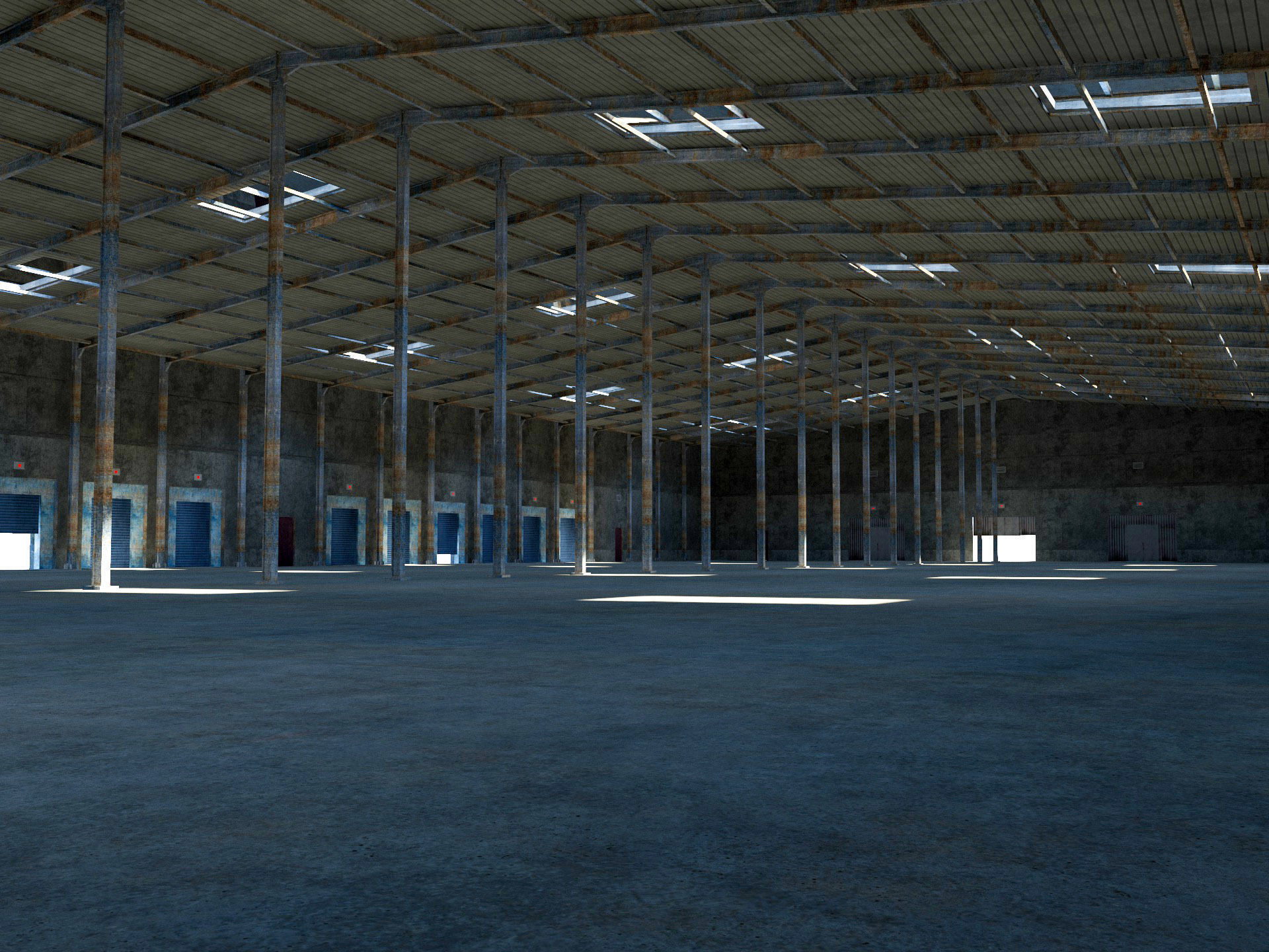 Warehouse Logistic Building 2 3D model_4