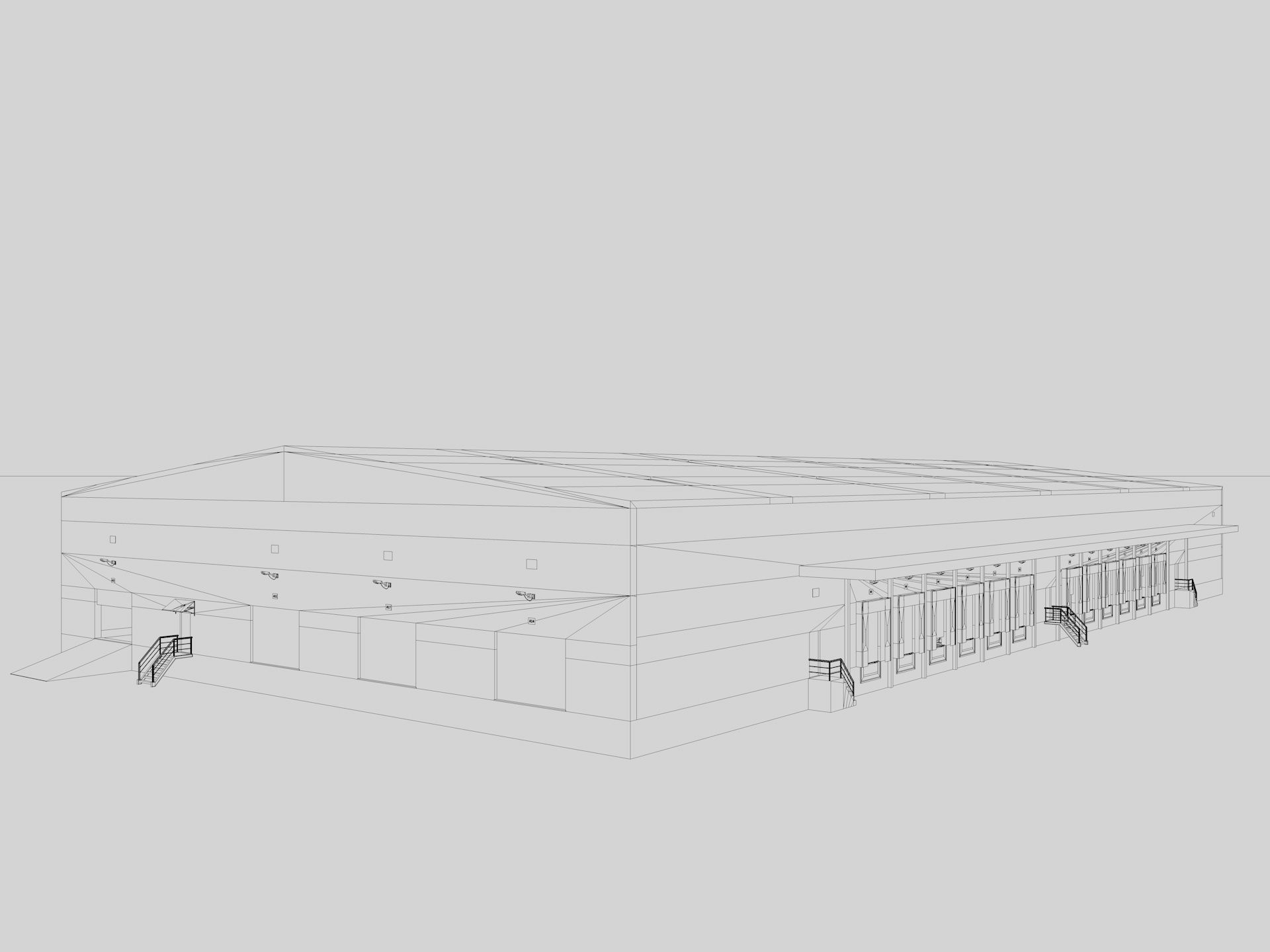 Warehouse Logistic Building 2 3D model_16