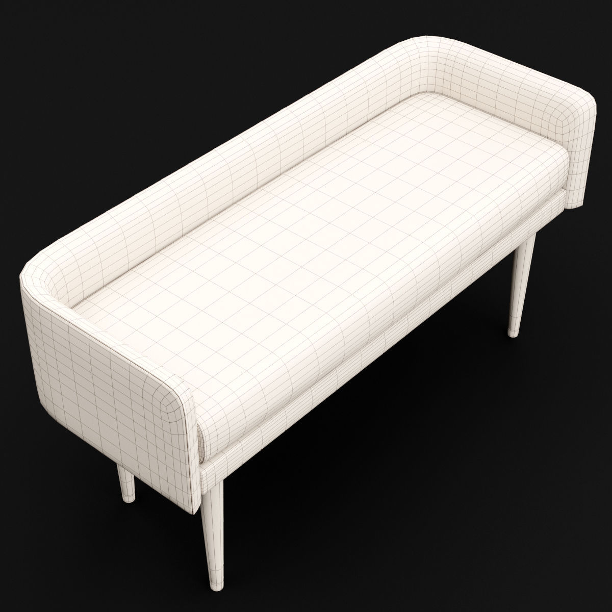 bed bench 4 3D model_13
