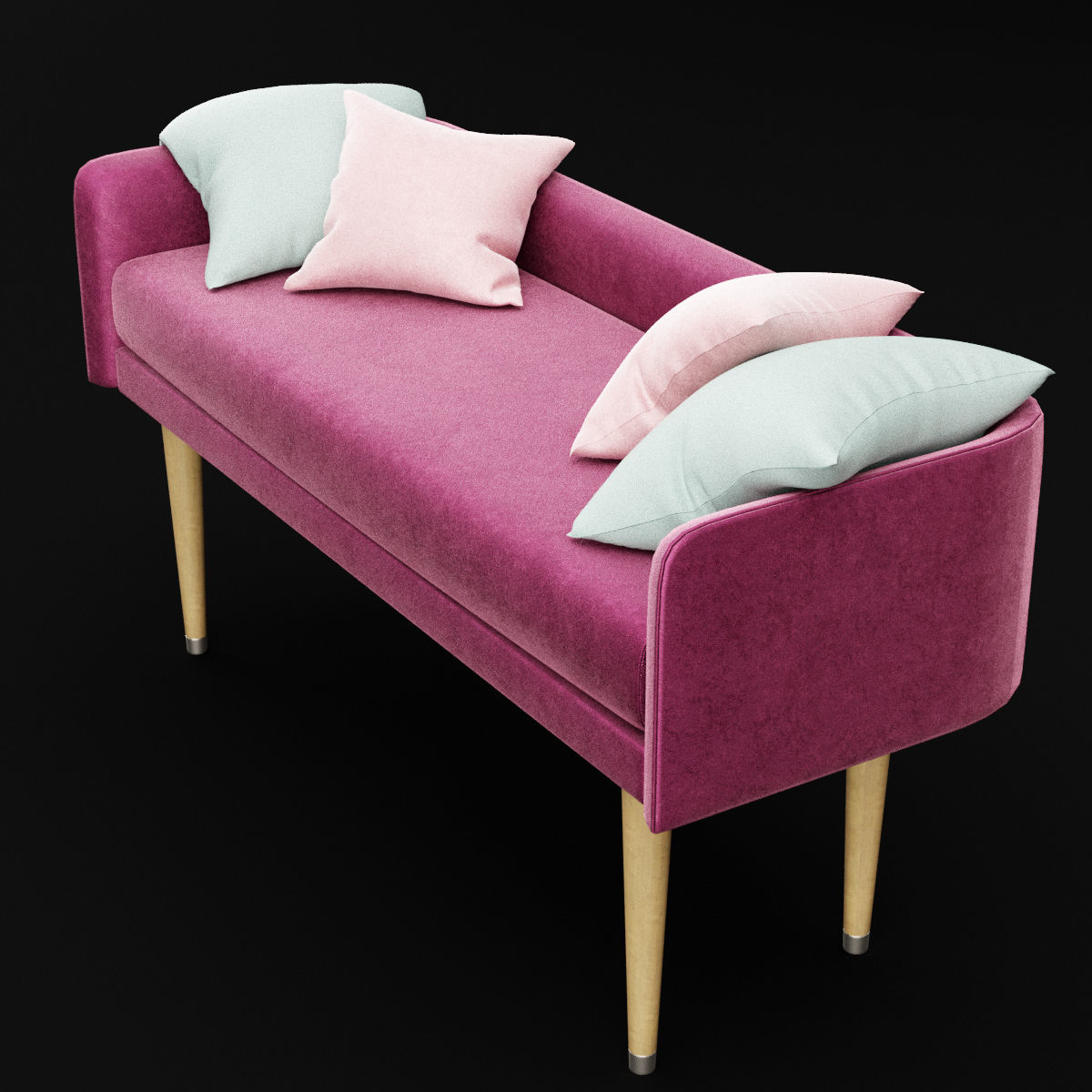 bed bench 4 3D model_16