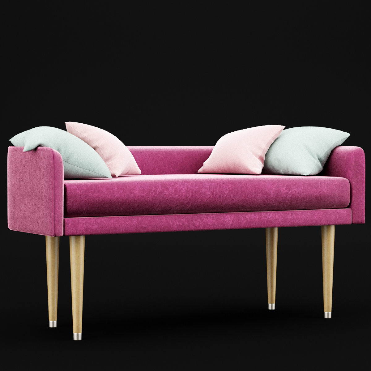 bed bench 4 3D model_8