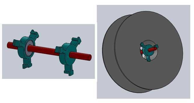 3D filament spool centering element 3D print model_1