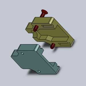 USB holder 3D print model_3