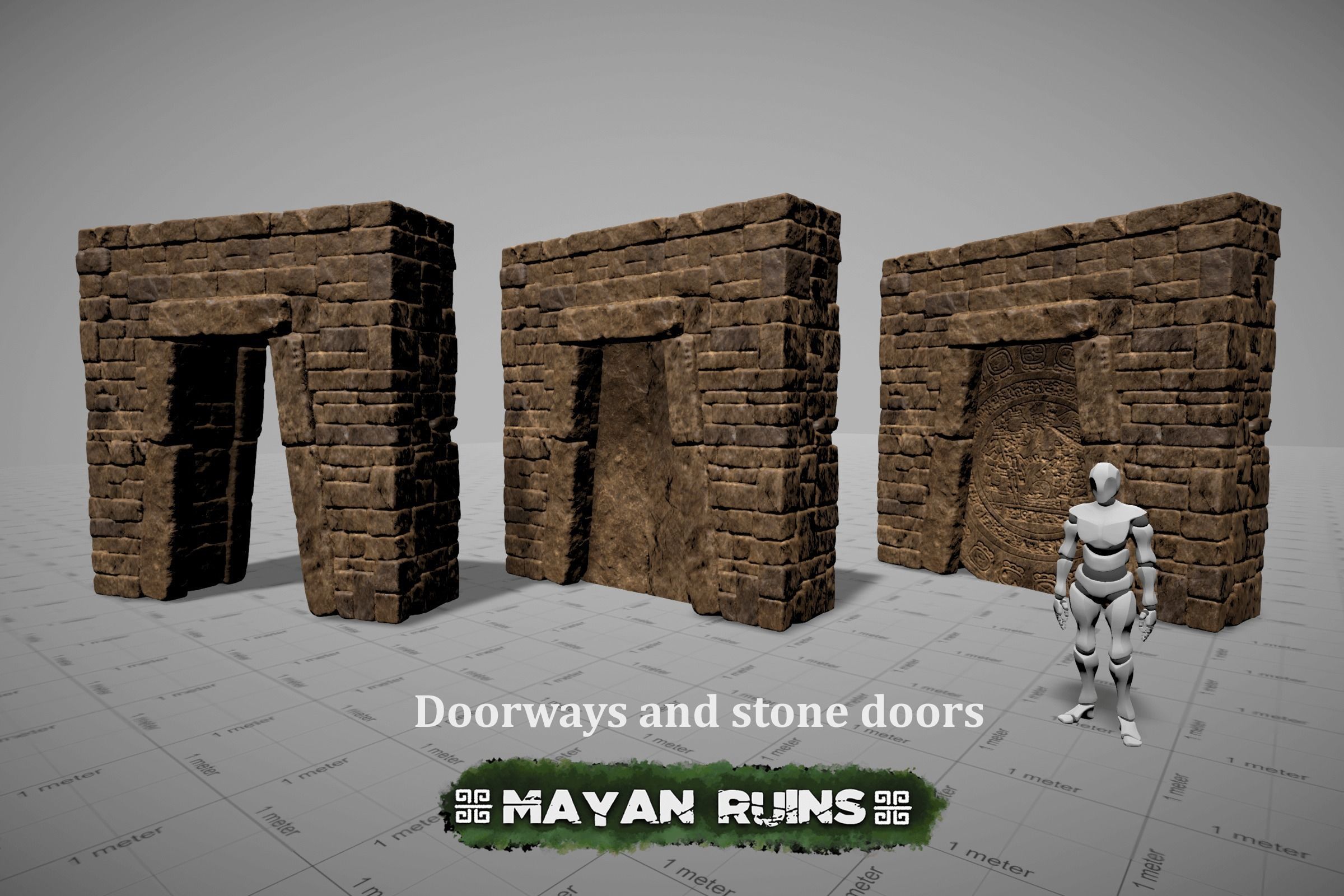 Mayan Ruins Low-poly 3D model_4