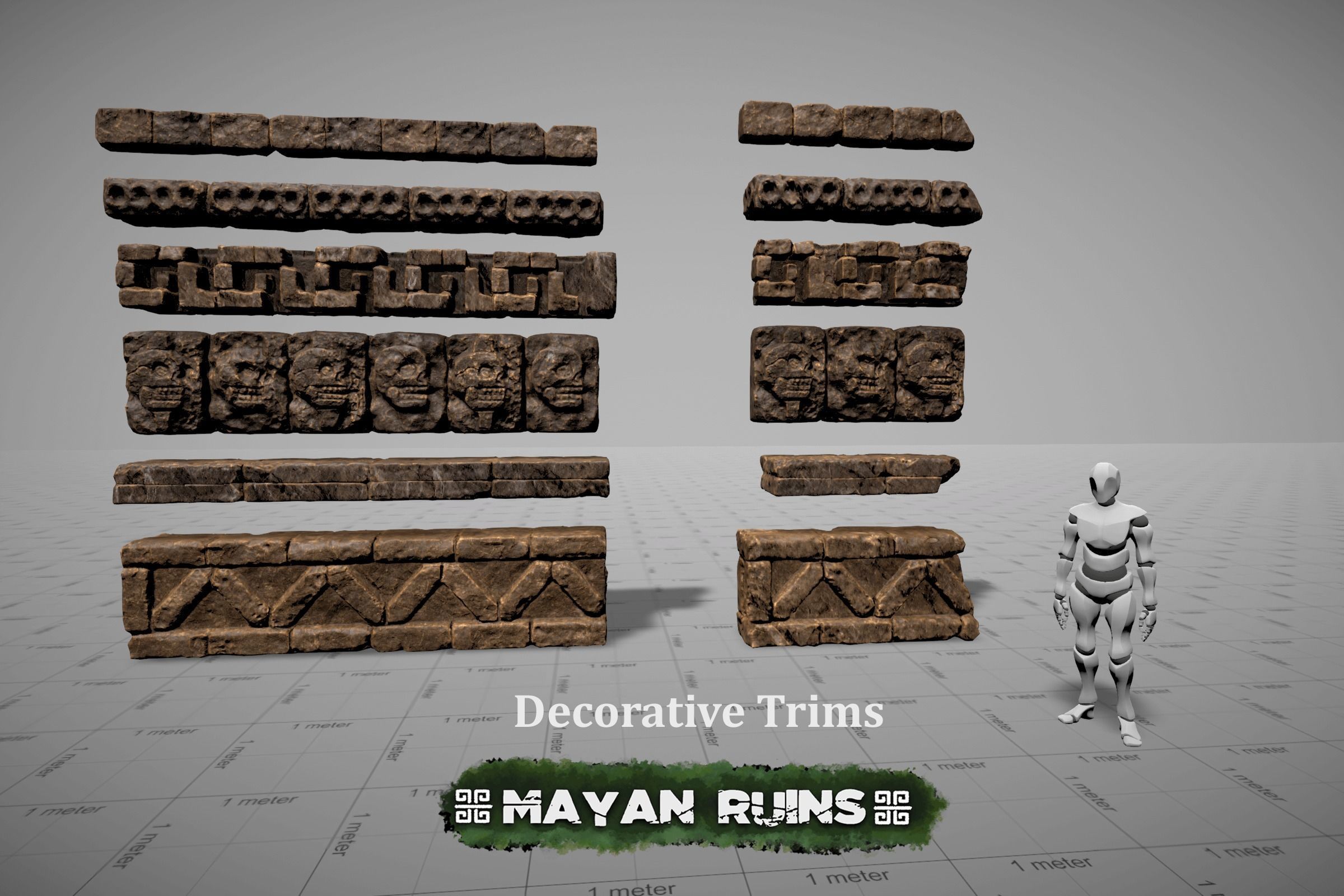Mayan Ruins Low-poly 3D model_11
