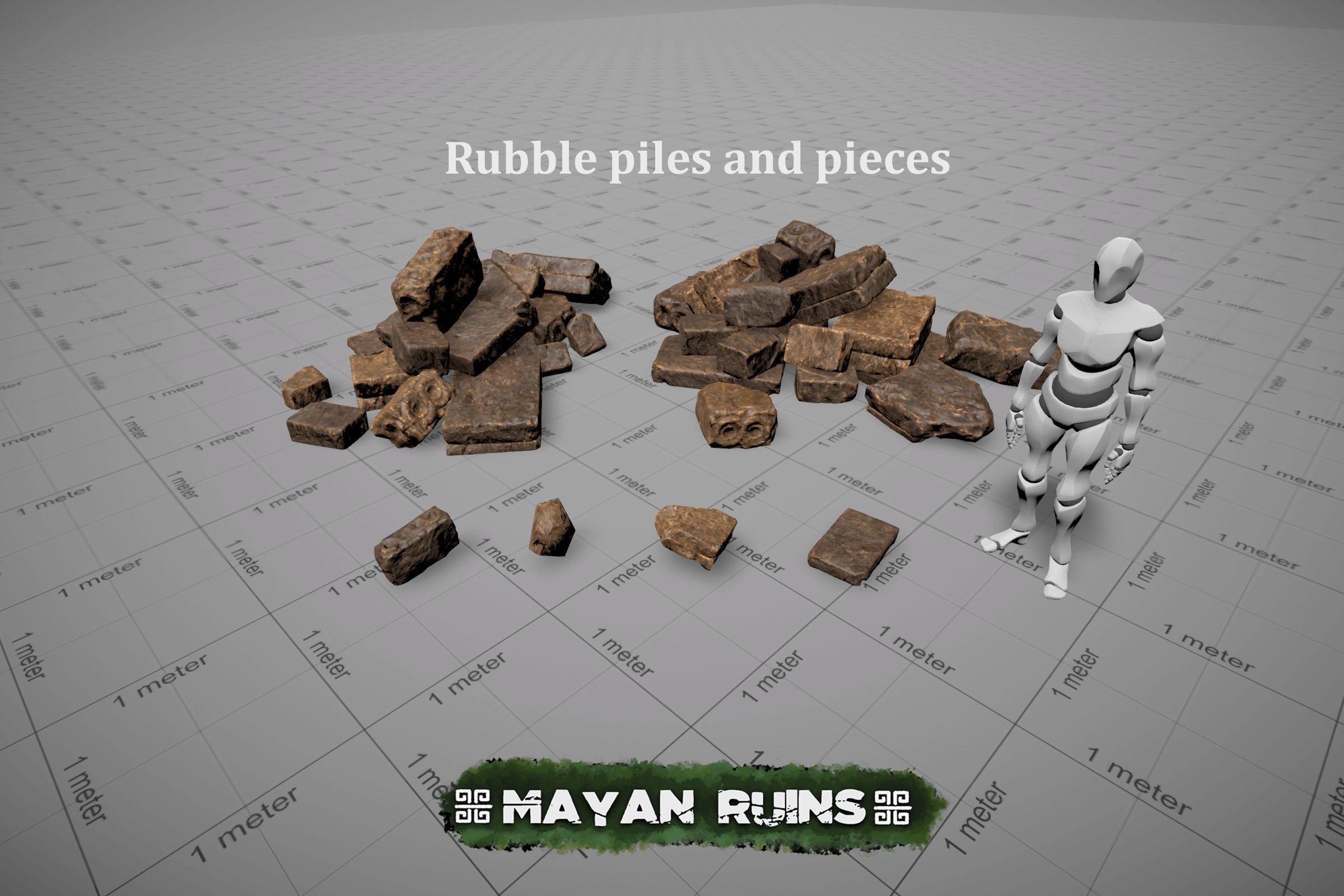 Mayan Ruins Low-poly 3D model_7