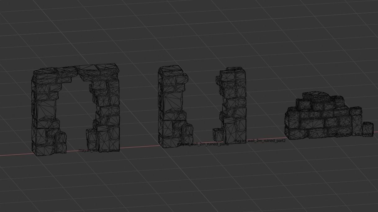 Mayan Ruins Low-poly 3D model_17