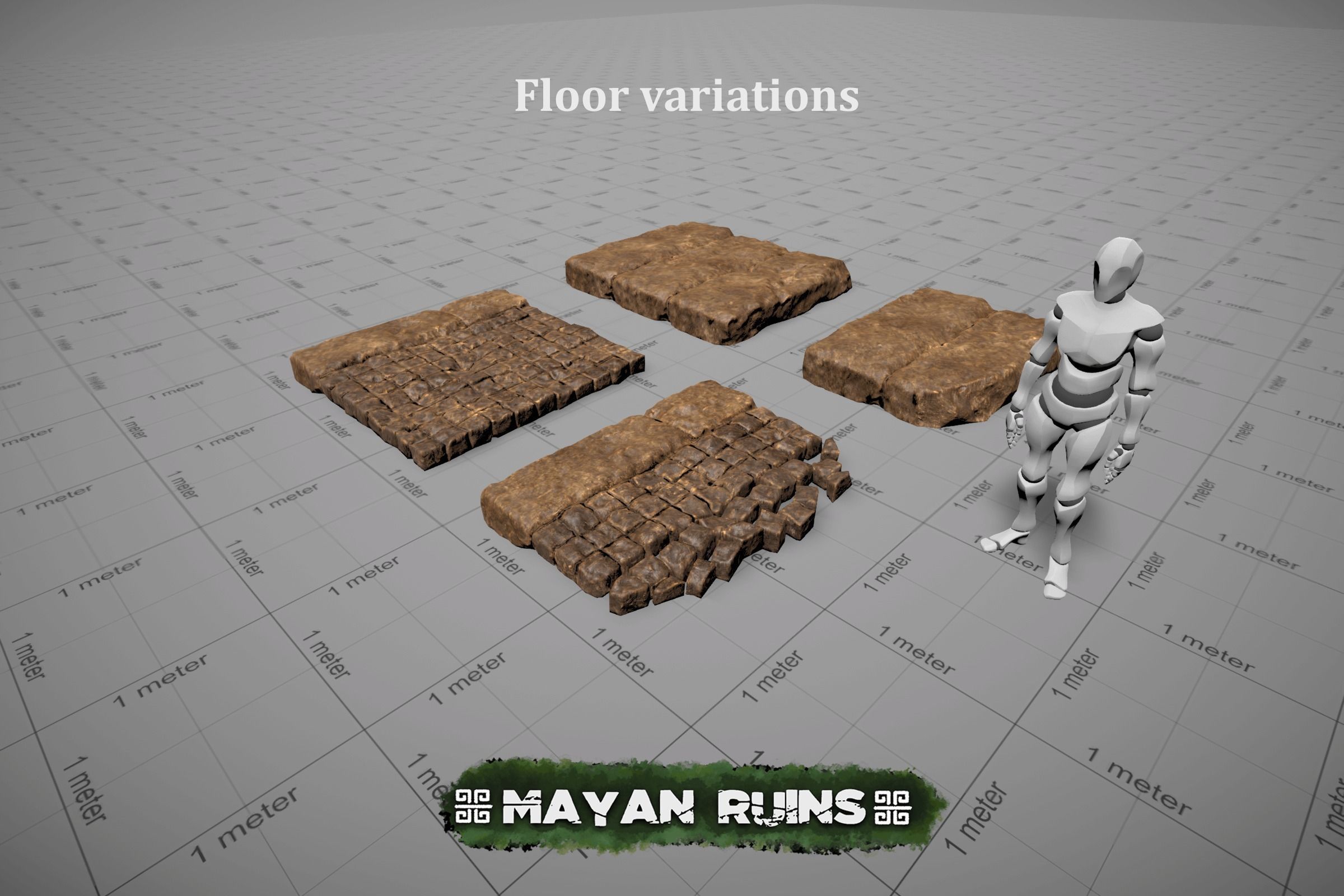 Mayan Ruins Low-poly 3D model_5