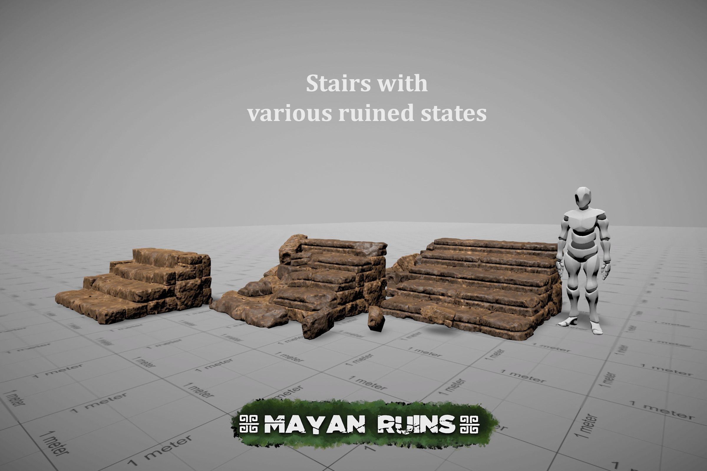 Mayan Ruins Low-poly 3D model_9