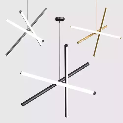 West Elm Light Rods LED Chandelier