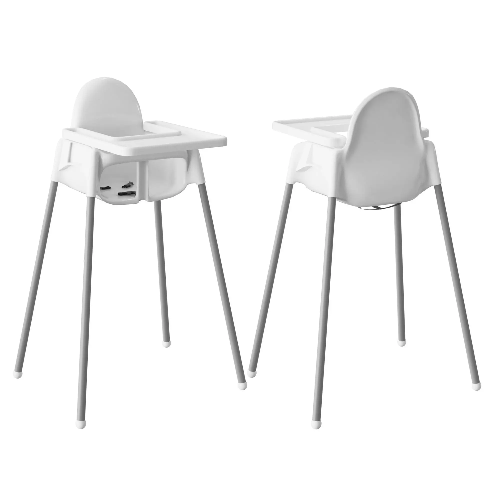 ANTILOP two high chairs with legs 3D model_0