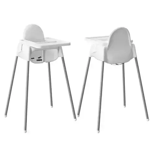 ANTILOP two high chairs with legs