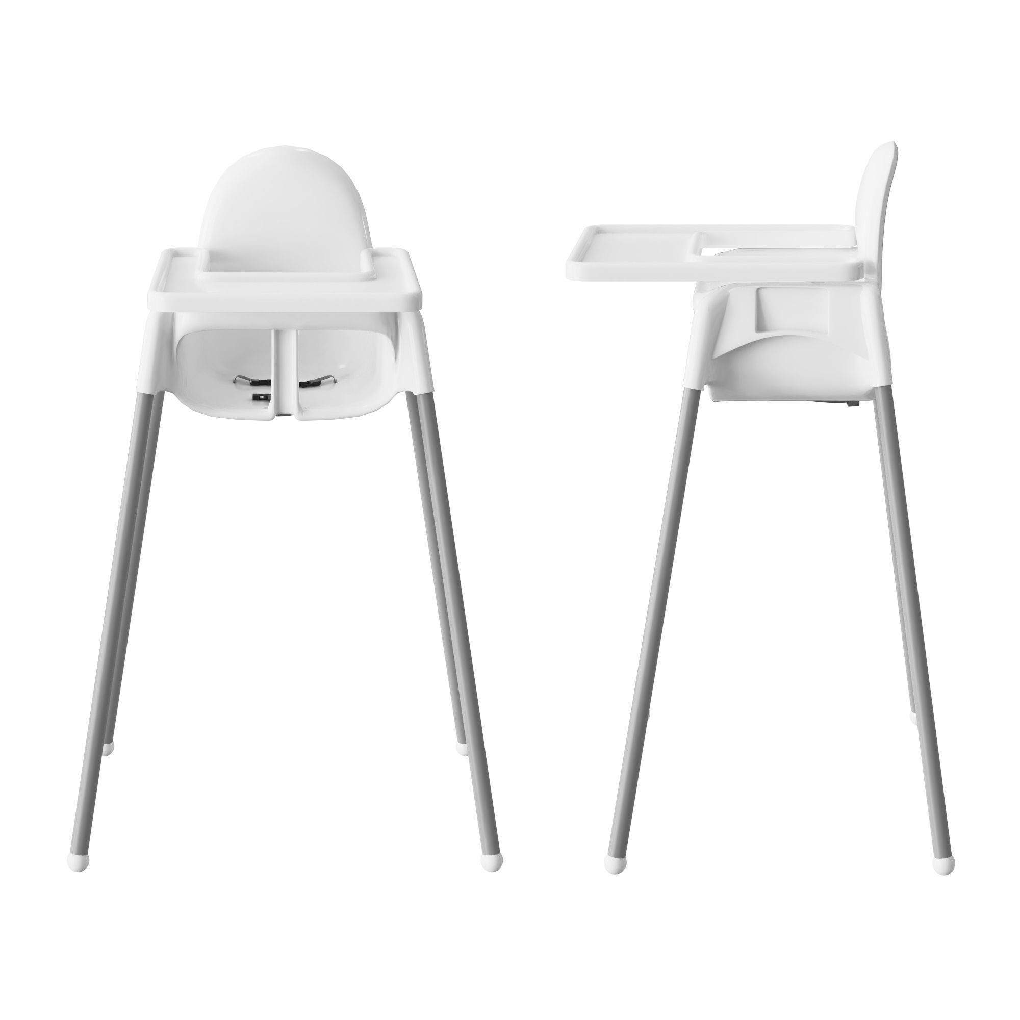 ANTILOP two high chairs with legs 3D model_2