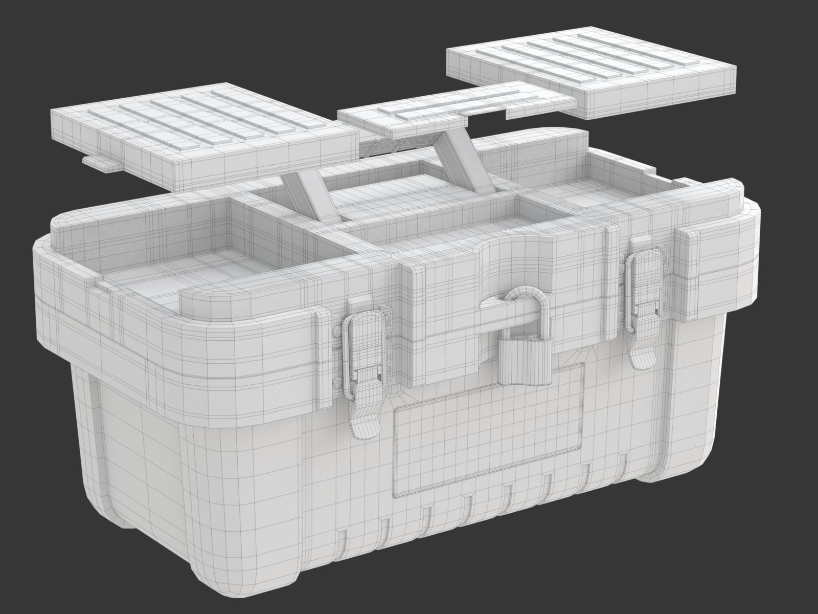 Plastic Toolbox 3D model_24