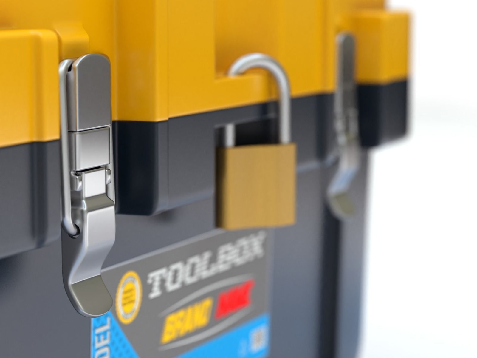 Plastic Toolbox 3D model_9