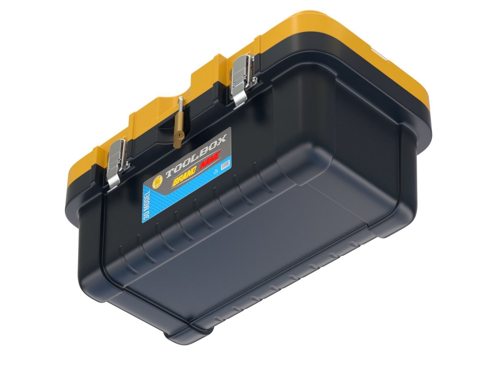 Plastic Toolbox 3D model_4