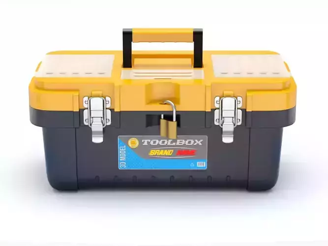 Plastic Toolbox 3D model