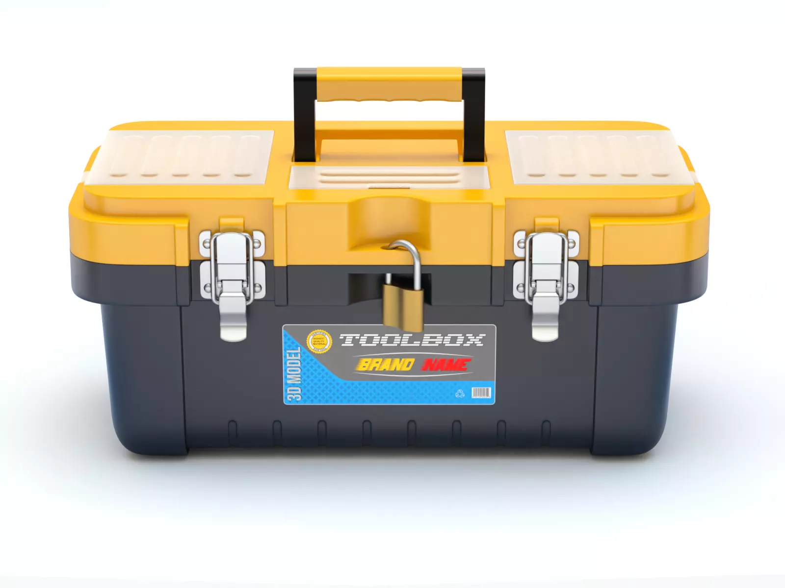 Plastic Toolbox 3D model_0