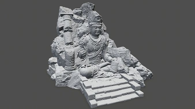 buda 1 statue 3D print model