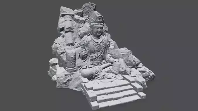 buda 1 statue 3D print model