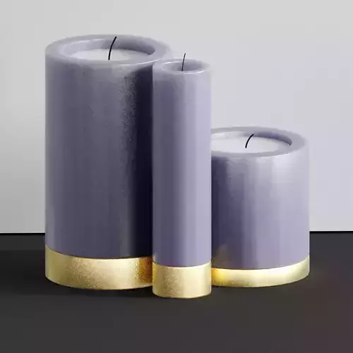 Modern candle Free 3D model