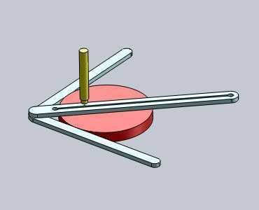 Circle center finder 3D model_2