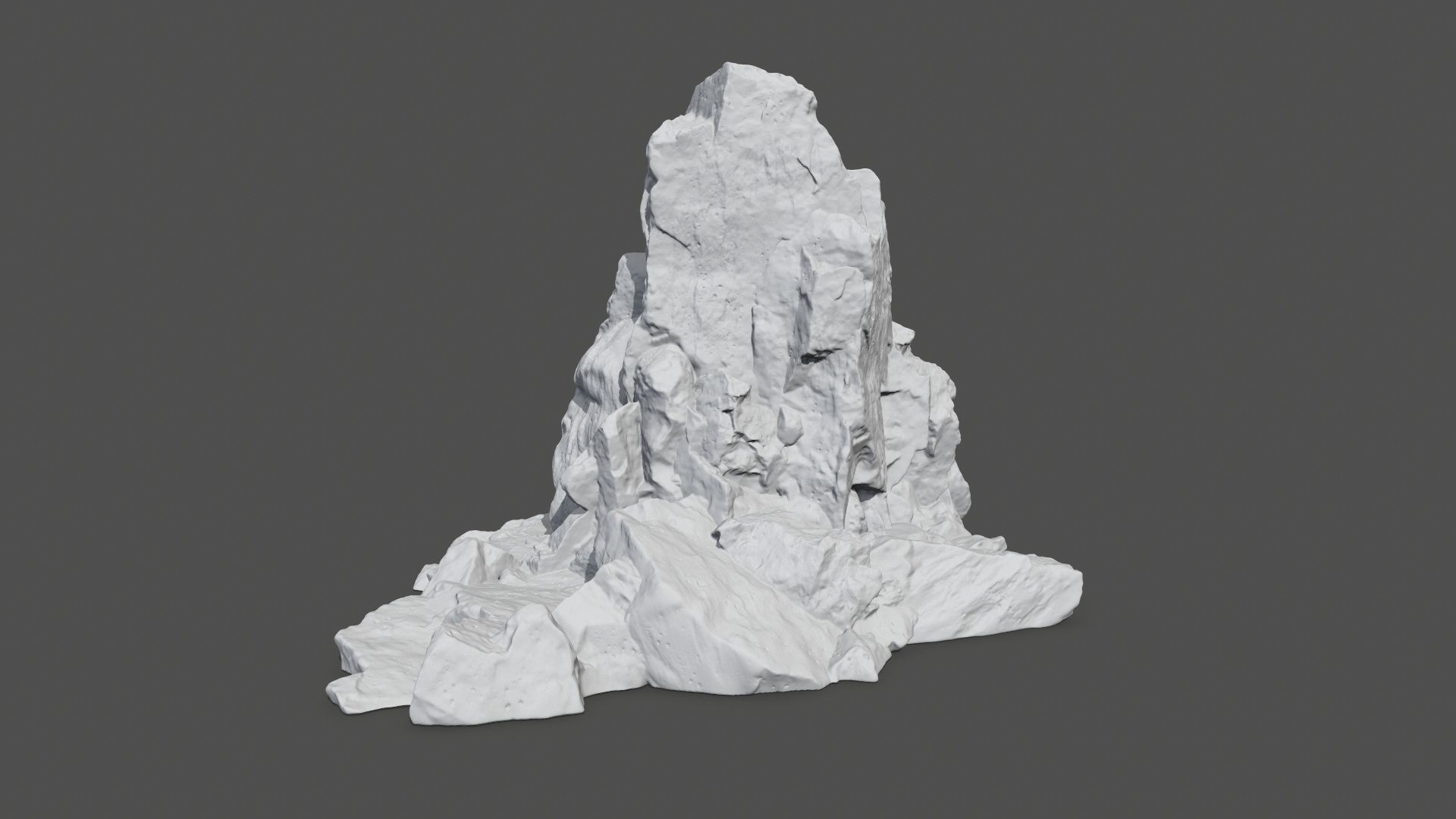 rock gate  3D print model_7